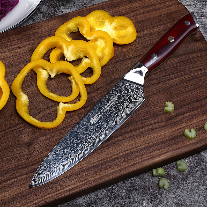 AUS10 Damascus 8-Inch Slicing Knife