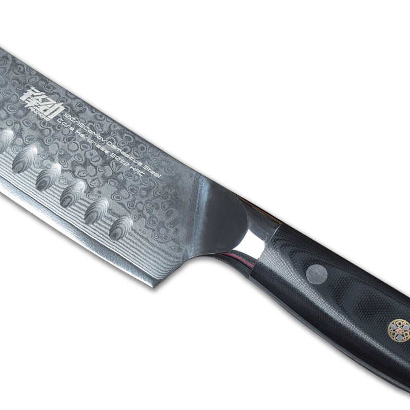 Damascus 7 Inch Santoku Knife