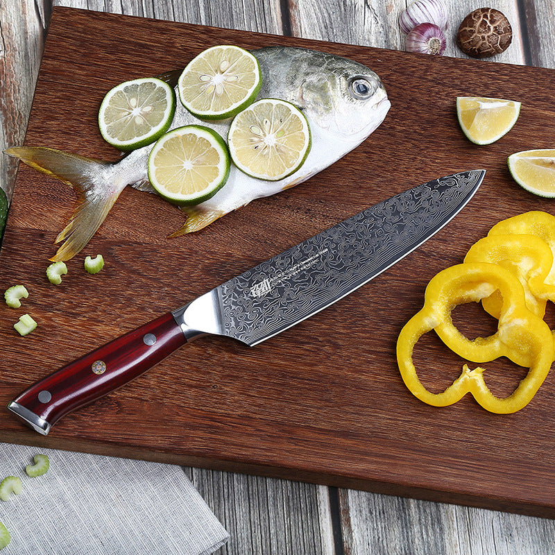 AUS10 Damascus 8-Inch Slicing Knife